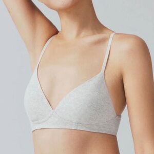 Neiwai UltraFlex Cotton Triangle Cup Bra- Grey